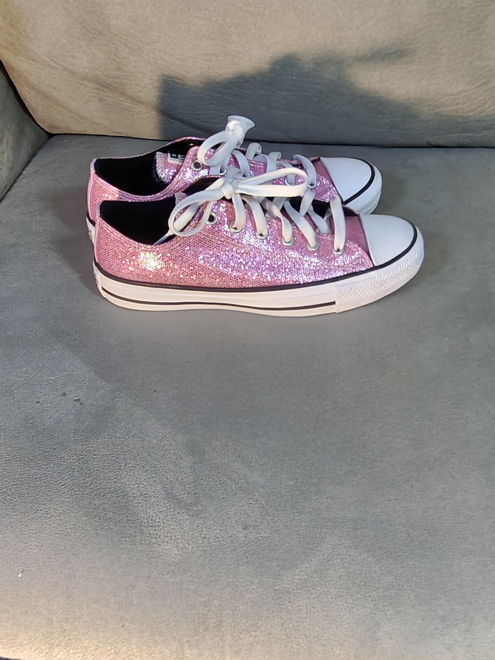 Converse Pink Sequin Low-Top Sneakers